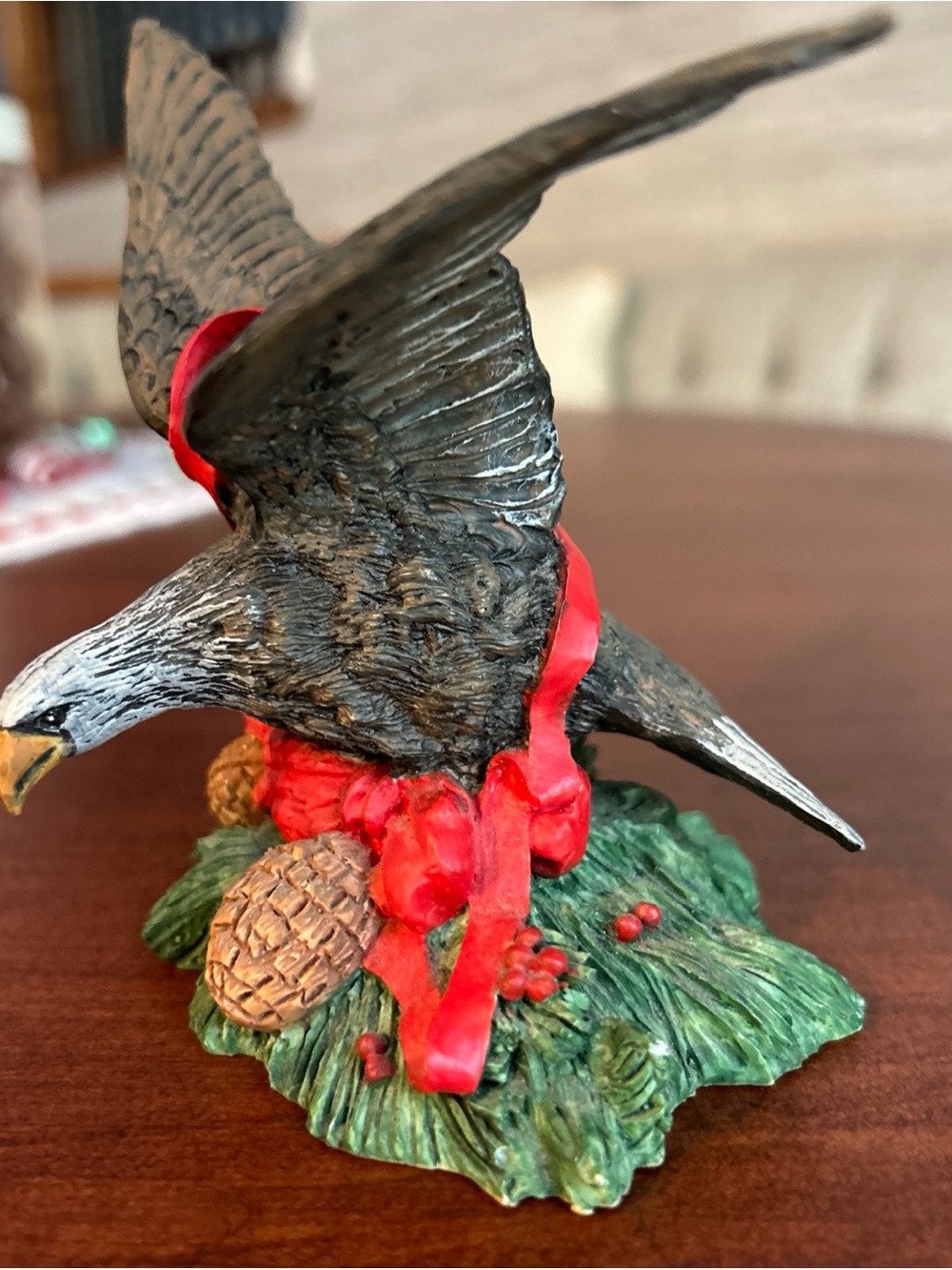 Tom Rubel Christmas Animal Collection Eagle Figurine